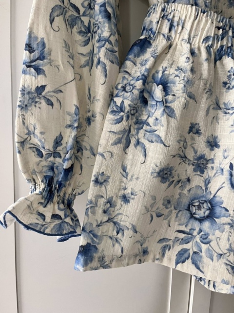 DAMSKA PIŻAMA/KOMPLET Z KWIATOWYM WZOREM