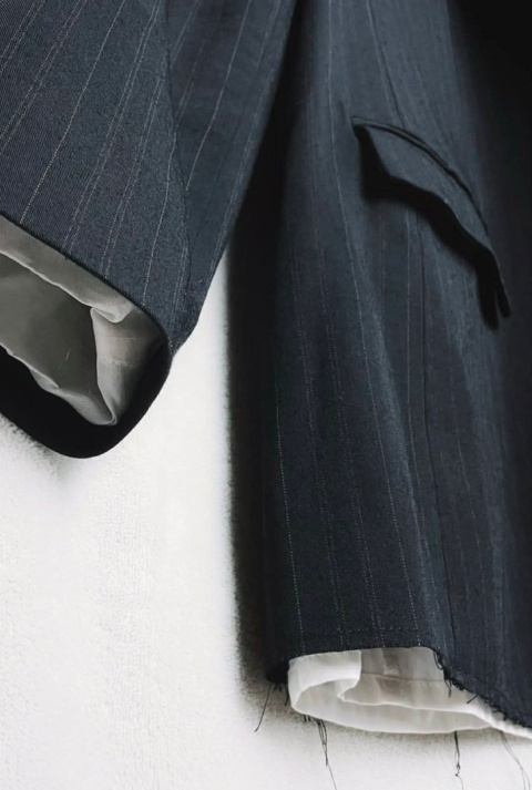 Dwurzędowa Marynarka z Wełny