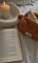 KOSMETYCZKA MIĘKKA BARANEK KARMELOWO-RUDA