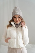 Komplet czapka i komin – 100% wełny merino “BRIGID NEW” – BEIGE
