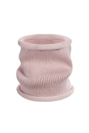 Komplet czapka i komin – 100% wełny merino “BRIGID NEW” – PUDROWY RÓŻ