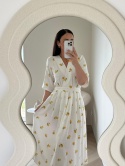 SUKIENKA KOPERTOWA MIDI SOFIA LEMON