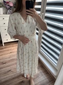 SUKIENKA KOPERTOWA W KWIATY MIDI SOFIA BLOOM