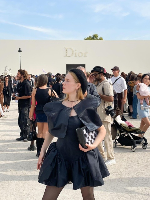 Satynowy Cape z Bawełny czarny