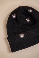 Czapka LITTLE BEAR - 100% wełny merino - brązowy