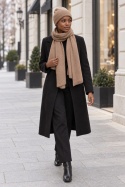 Szal damski PENELOPE – 100% wełny merino – camel